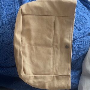 Portland Leather Tan Canvas Tote Organizer